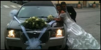 Affittare limousine festa cerimonia matrimonio sposi
